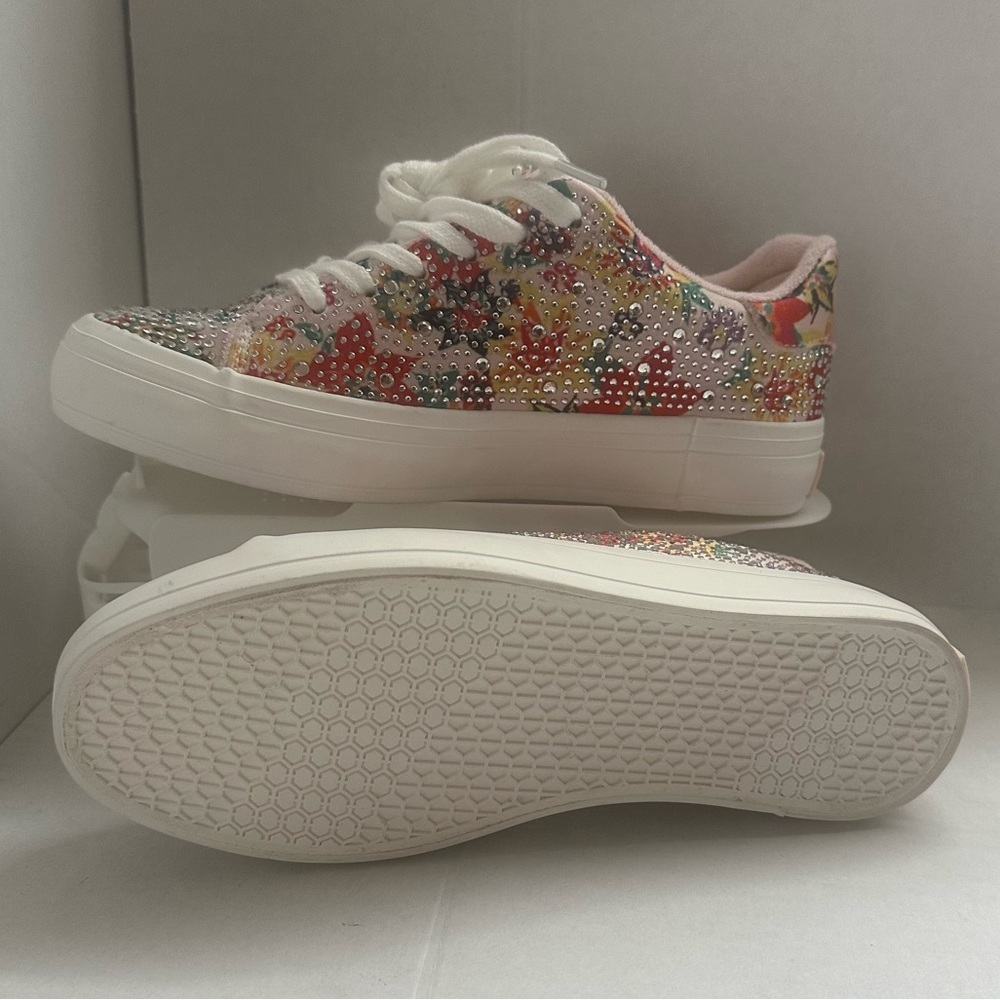 Sugar Women's Multicolor Floral Sneakers zise 6M - Picture 7 of 9